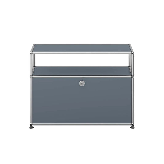 USM Small TV Unit | Medium Grey Lacquer Panels