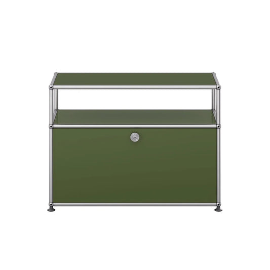 USM Small TV Unit | Olive Green Lacquer Panels