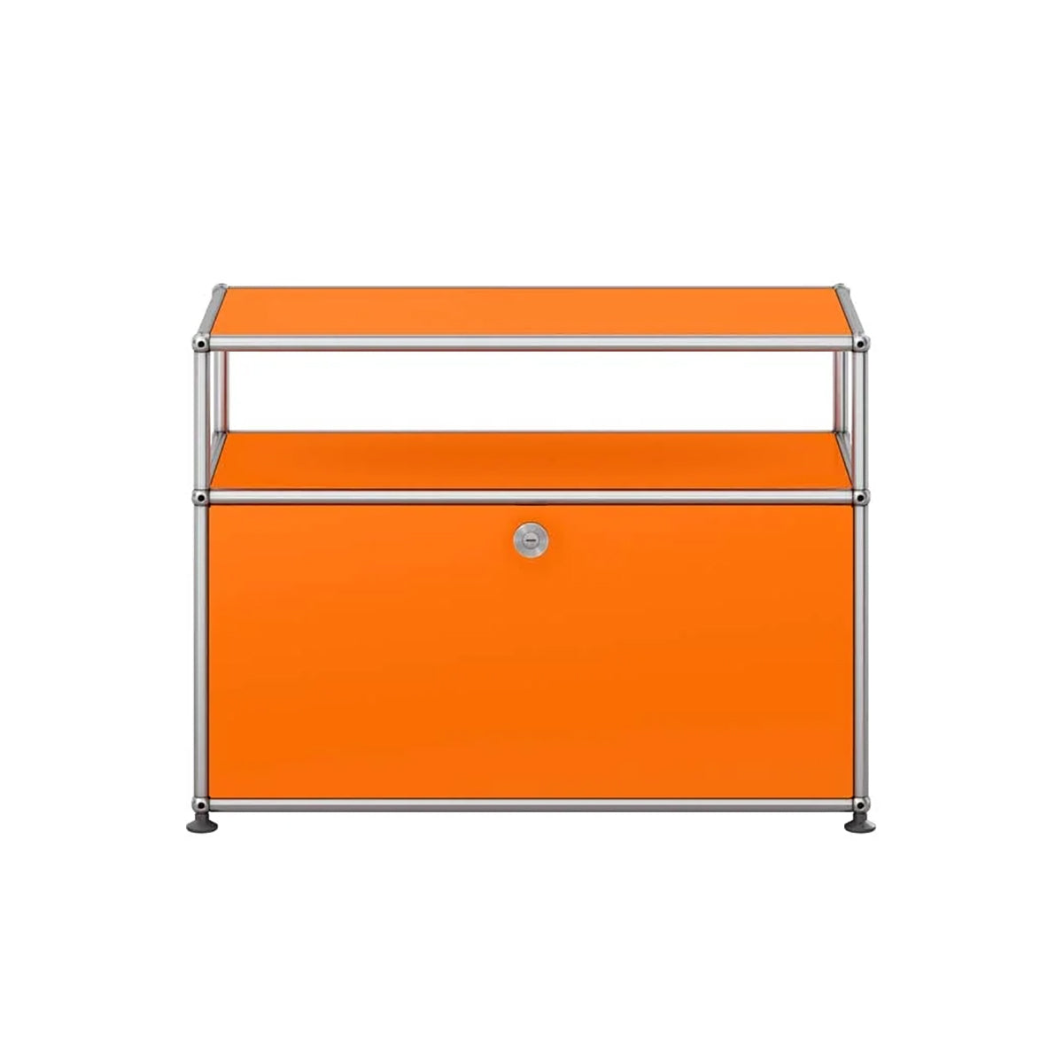 USM Small TV Unit | Orange Lacquer Panels