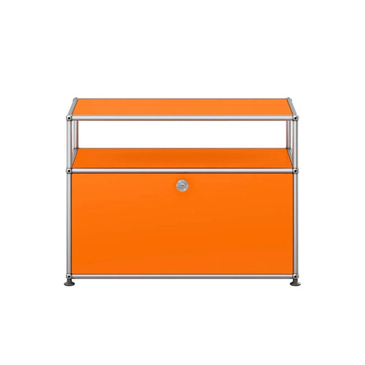 USM Small TV Unit | Orange Lacquer Panels