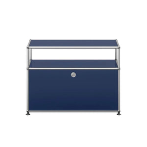 USM Small TV Unit | Steel Blue Lacquer Panels