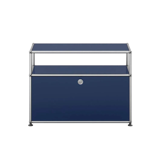 USM Small TV Unit | Steel Blue Lacquer Panels