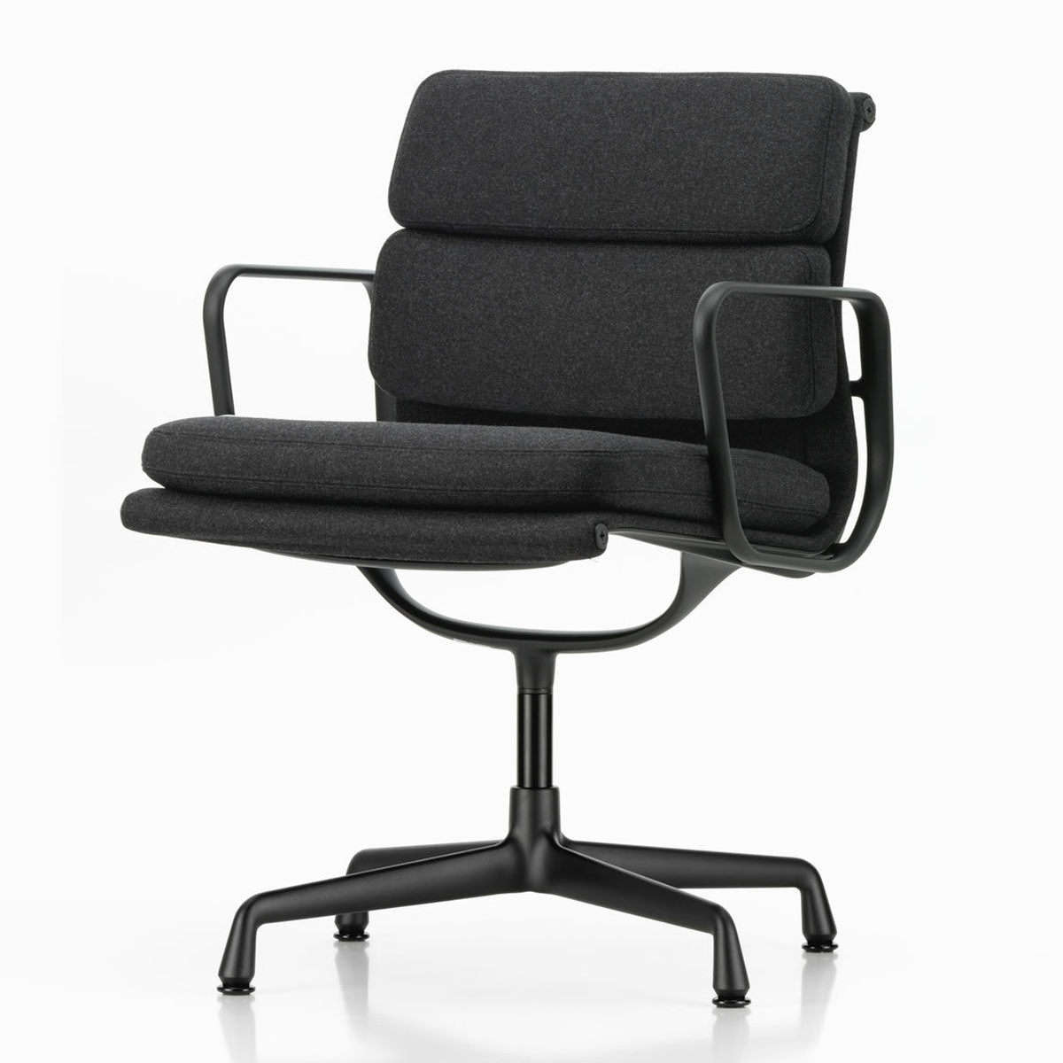 Soft Pad EA 208 Swivel Chair | Cosy 11 Merino Black Wool Upholstery
