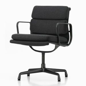 Soft Pad EA 208 Swivel Chair | Cosy 11 Merino Black Wool Upholstery