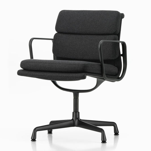 Soft Pad EA 208 Swivel Chair | Cosy 11 Merino Black Wool Upholstery