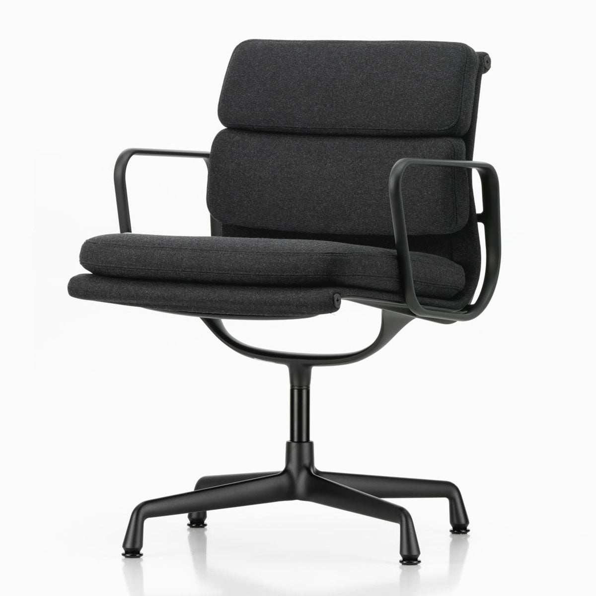 Soft Pad EA 208 Swivel Chair | Cosy 11 Merino Black Wool Upholstery