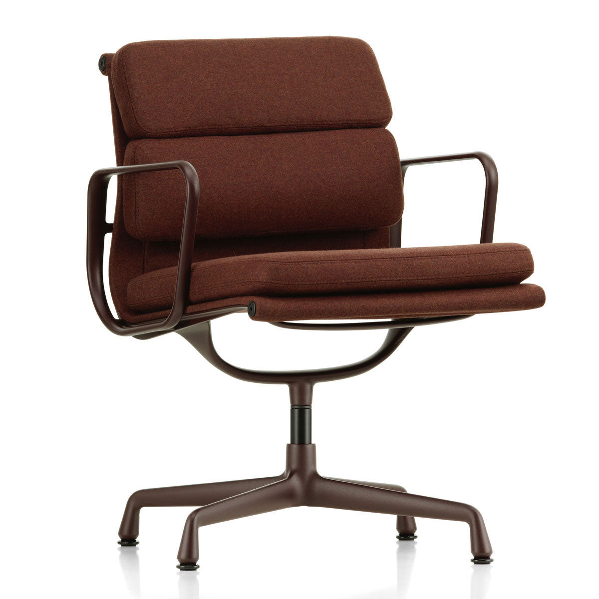 Soft Pad EA 208 Swivel Chair | Cosy 19 Chestnut Wool Upholstery