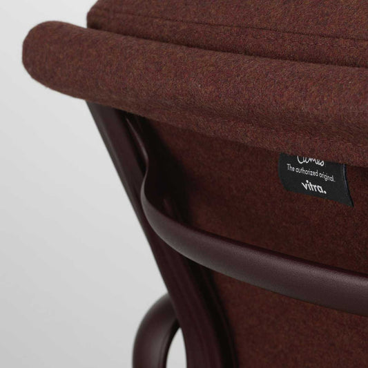 Soft Pad EA 208 Swivel Chair | Cosy 19 Chestnut Wool Upholstery