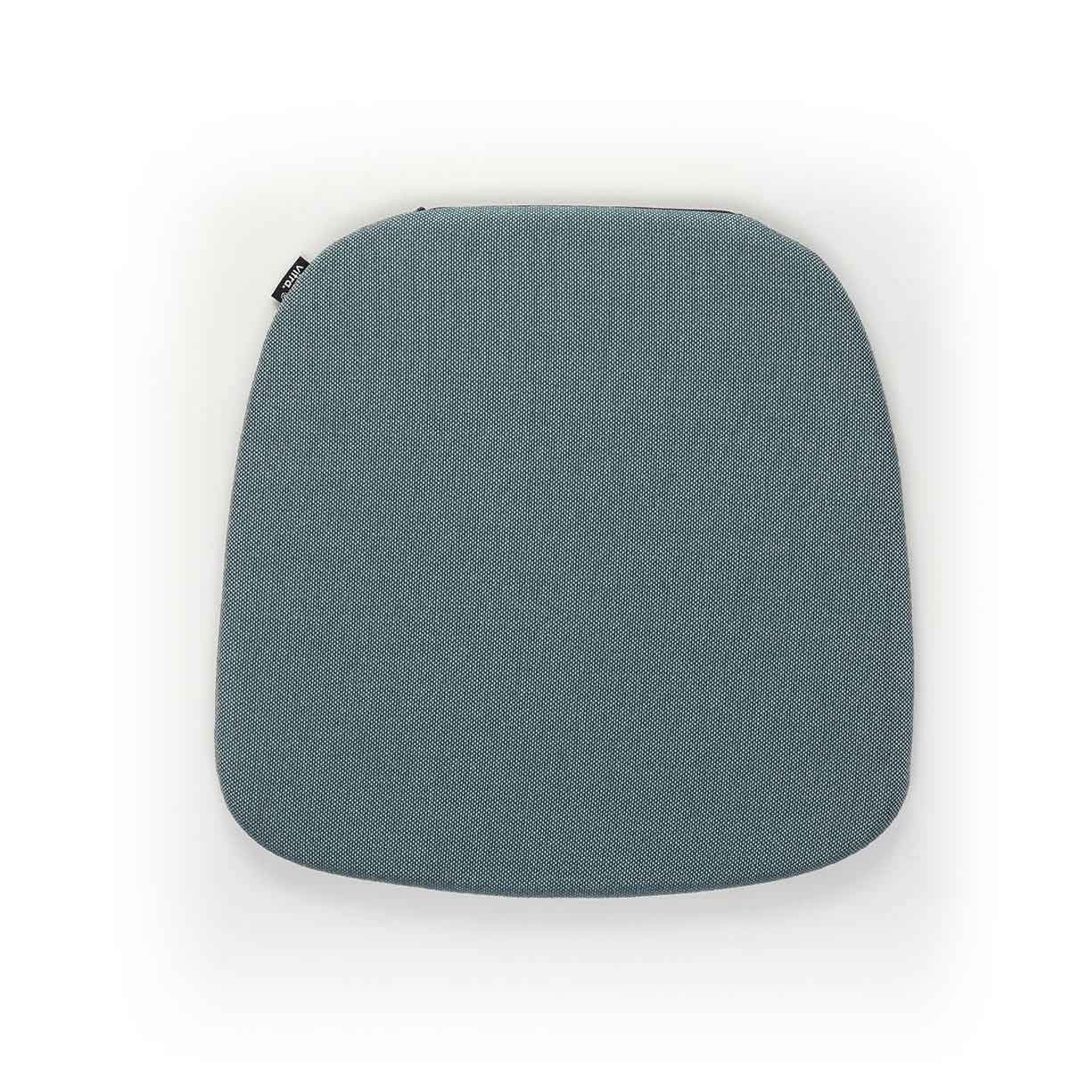 Soft Seats Outdoor Cushion | White and Steel Blue 53 Simmons Fabric