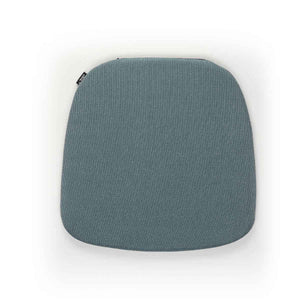 Soft Seats Outdoor Cushion | White and Steel Blue 53 Simmons Fabric
