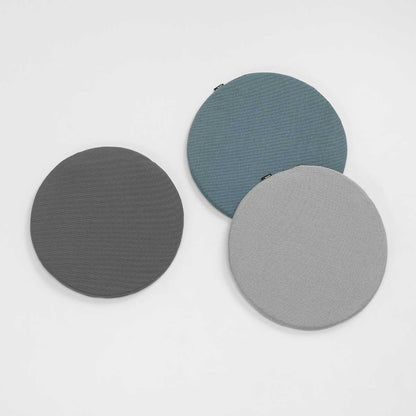Soft Seats Outdoor Cushion | White and Steel Blue 53 Simmons Fabric