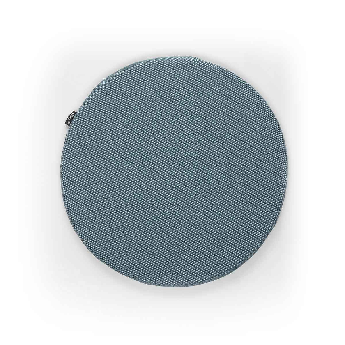 Soft Seats Outdoor Cushion | White and Steel Blue 53 Simmons Fabric