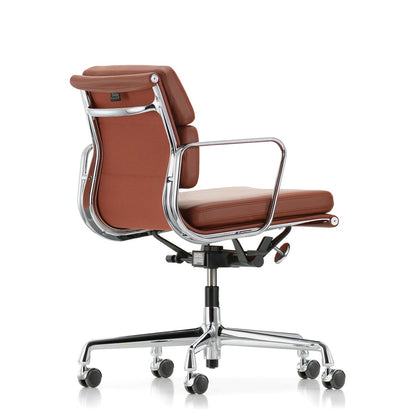 Soft Pad EA 217 Chair | Leather Chocolate 68 and Plano Brown 54