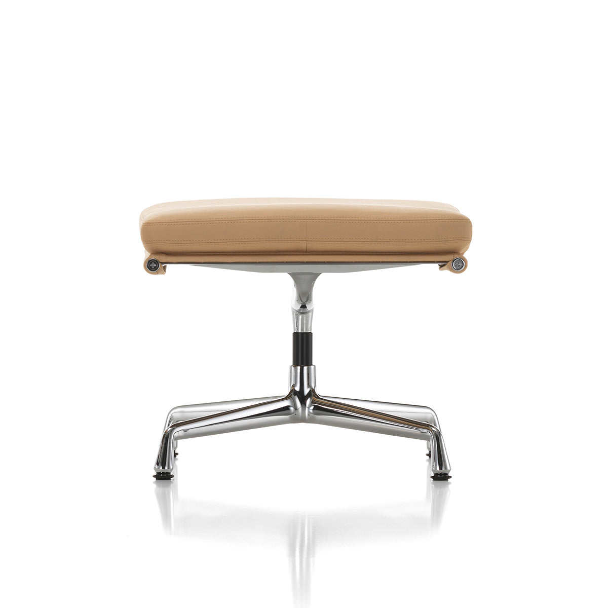 Soft Pad EA 223 Stool | Leather Sand 71 and Plano Mauve Grey 71