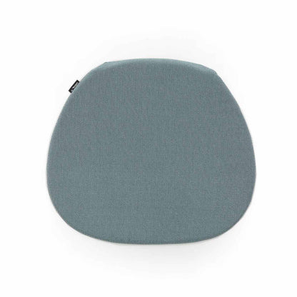 Soft Seats Outdoor Cushion | White and Steel Blue 53 Simmons Fabric