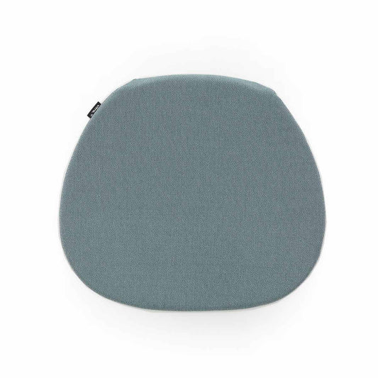 Soft Seats Outdoor Cushion | White and Steel Blue 53 Simmons Fabric