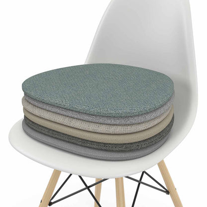 Soft Seats Outdoor Cushion | White and Steel Blue 53 Simmons Fabric