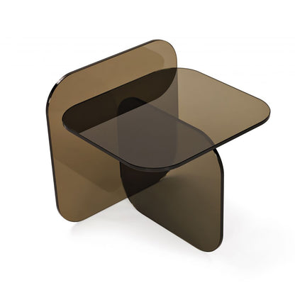 Sol Side Table | Bronze Parsol Glass