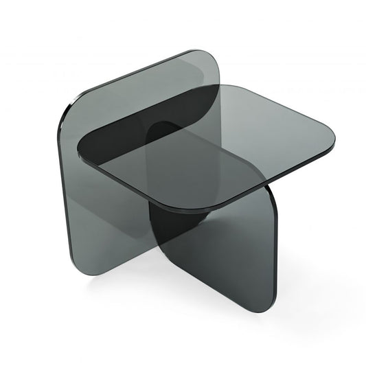 Sol Side Table | Grey Parsol Glass