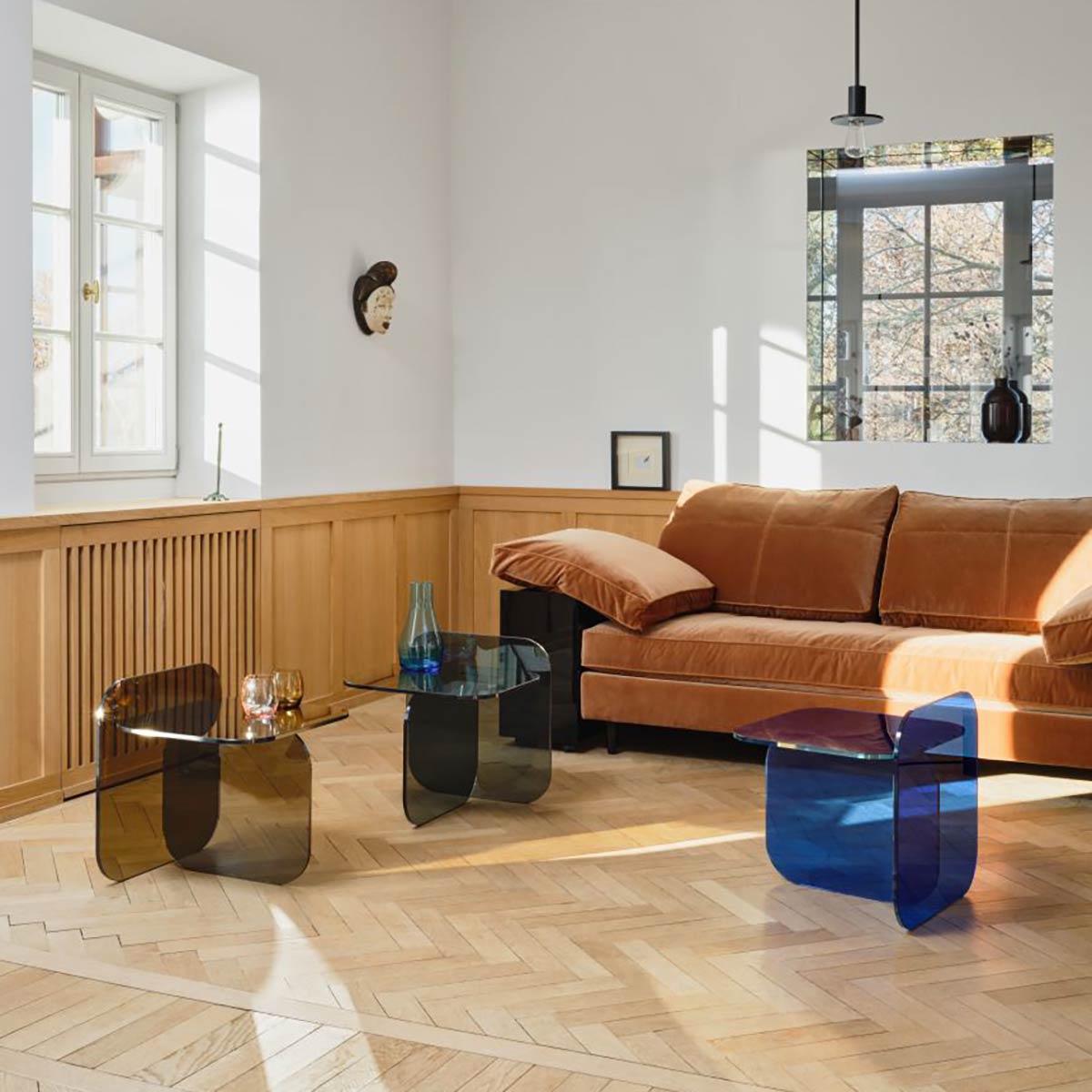 Sol Side Table | Grey Parsol Glass