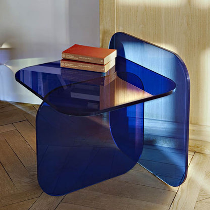 Sol Side Table | Royal Blue Crystal Glass