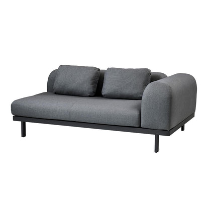 Space 2 Seat Sofa with Arm | Grey Air Touch Fabric