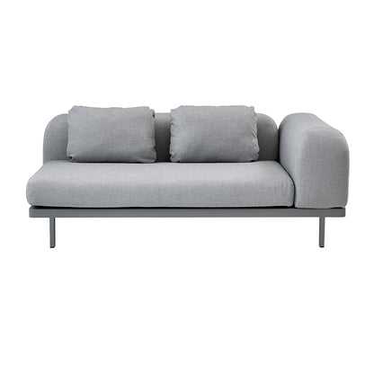Space 2 Seat Sofa with Arm | Light Grey Air Touch Fabric