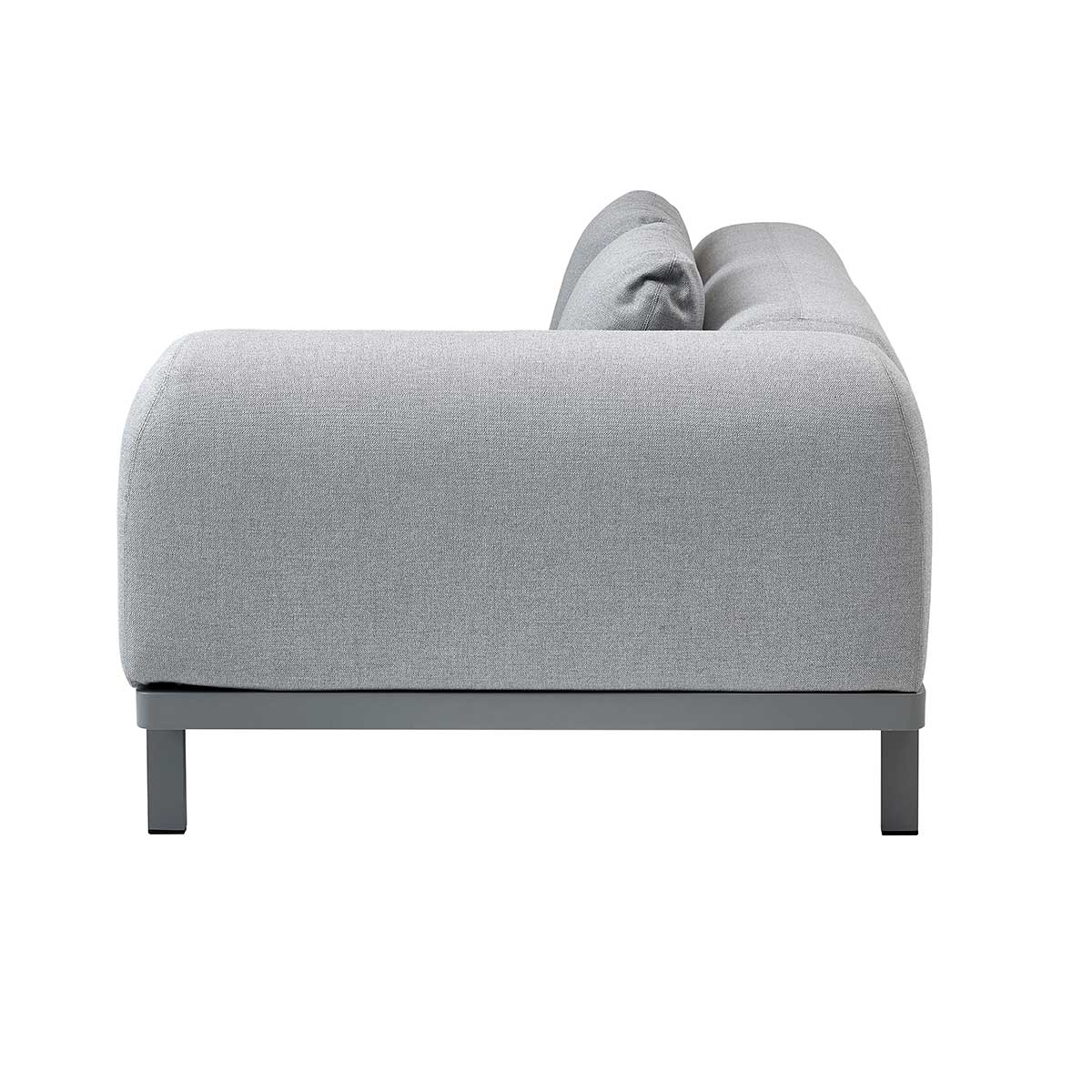 Space 2 Seat Sofa with Arm | Light Grey Air Touch Fabric
