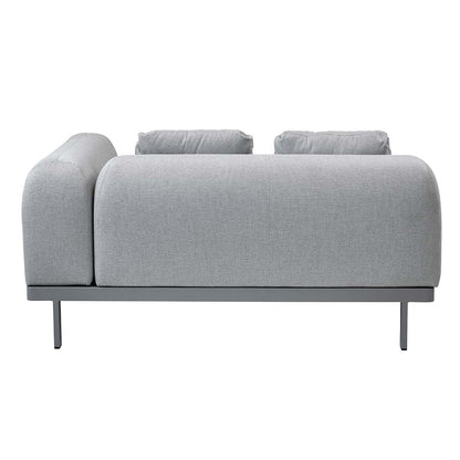 Space 2 Seat Sofa with Arm | Light Grey Air Touch Fabric