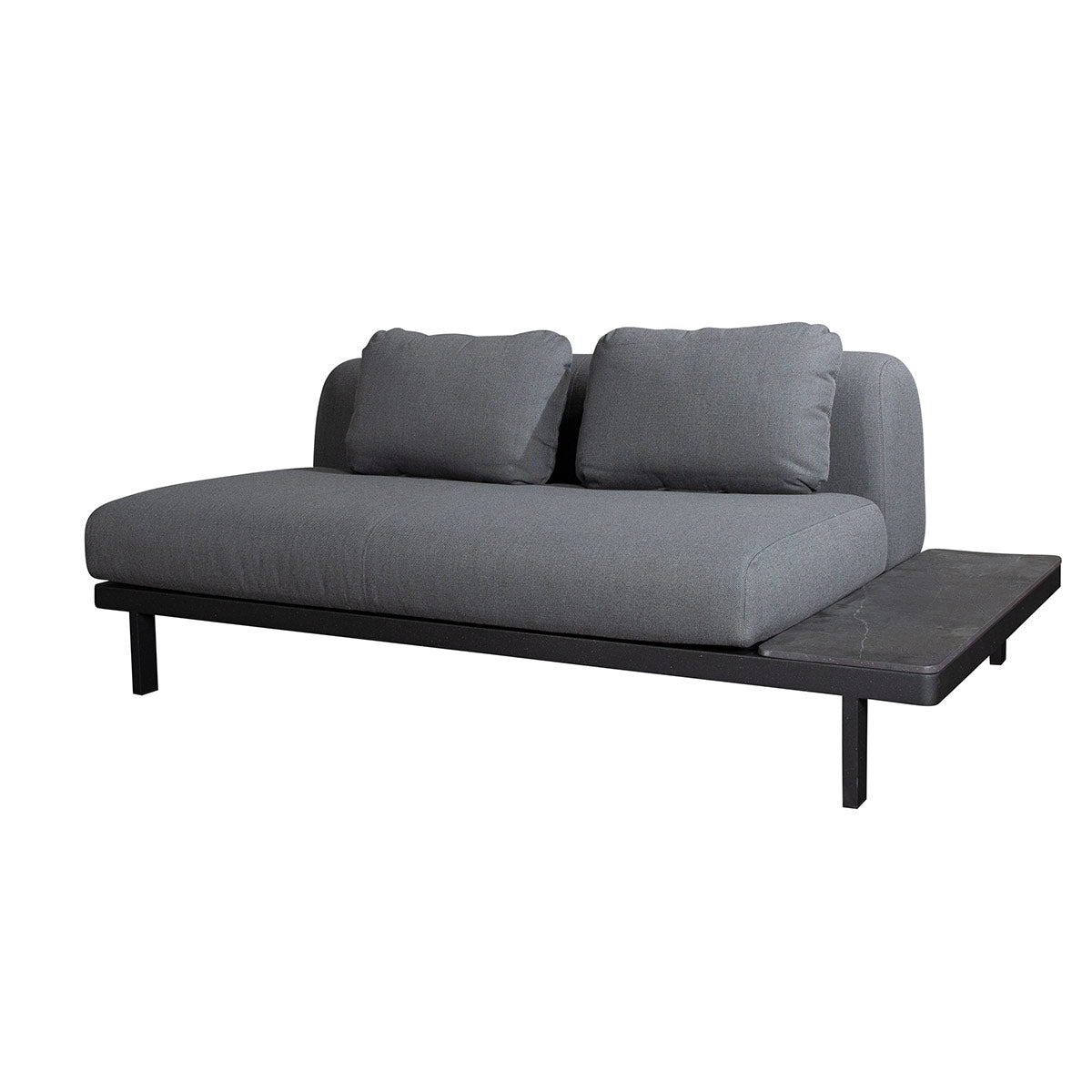 Space 2 Seat Sofa with Board | Grey Air Touch Fabric
