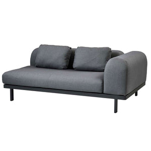 Space 2 Seat Sofa with Arm | Grey Air Touch Fabric