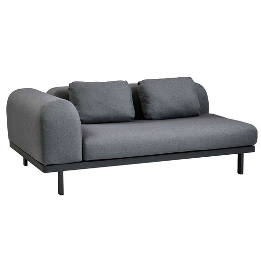 Space 2 Seat Sofa with Arm | Grey Air Touch Fabric