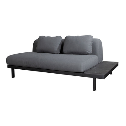 Space 2 Seat Sofa with Board | Grey Air Touch Fabric