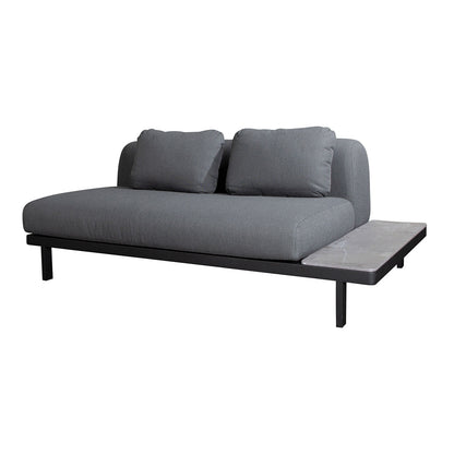 Space 2 Seat Sofa with Board | Grey Air Touch Fabric