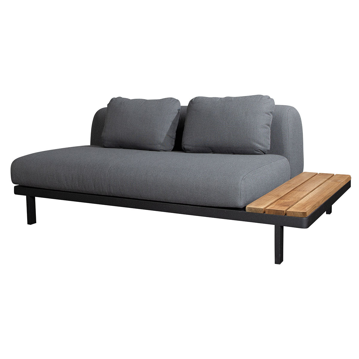 Space 2 Seat Sofa with Board | Grey Air Touch Fabric