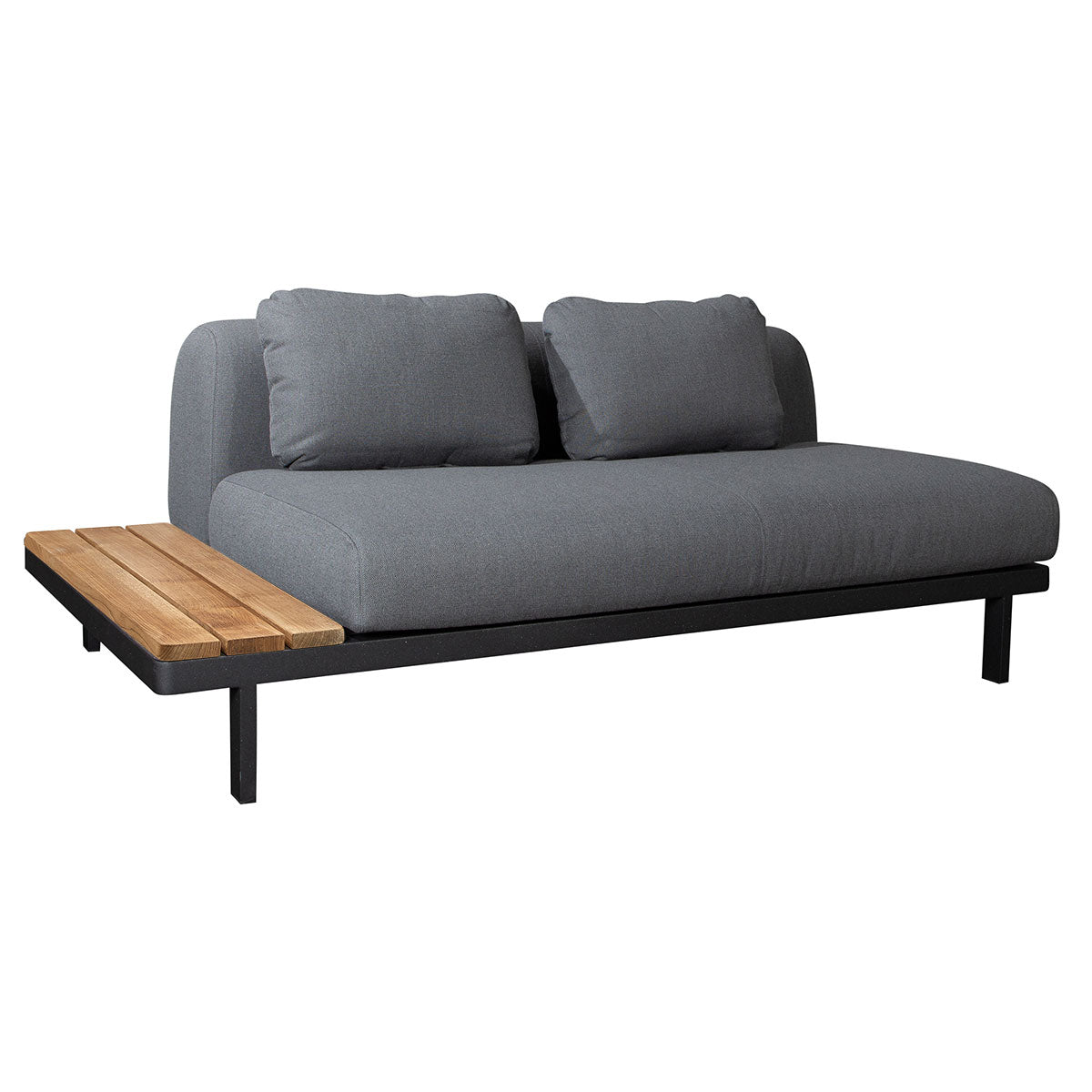 Space 2 Seat Sofa with Board | Grey Air Touch Fabric