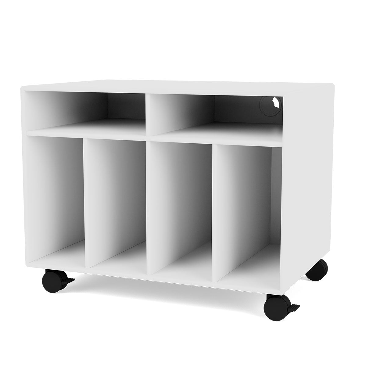 Spin I Vinyl Storage Unit | New White Lacquer