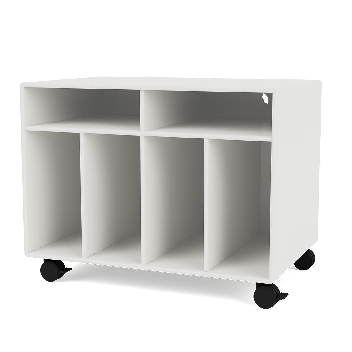 Spin I Vinyl Storage Unit | White Lacquer