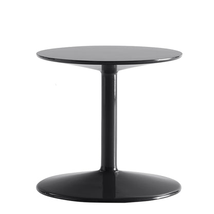 Spool Side Table | Anthracite Glossy Lacquer