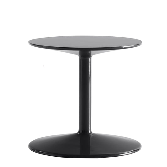 Spool Side Table | Anthracite Glossy Lacquer