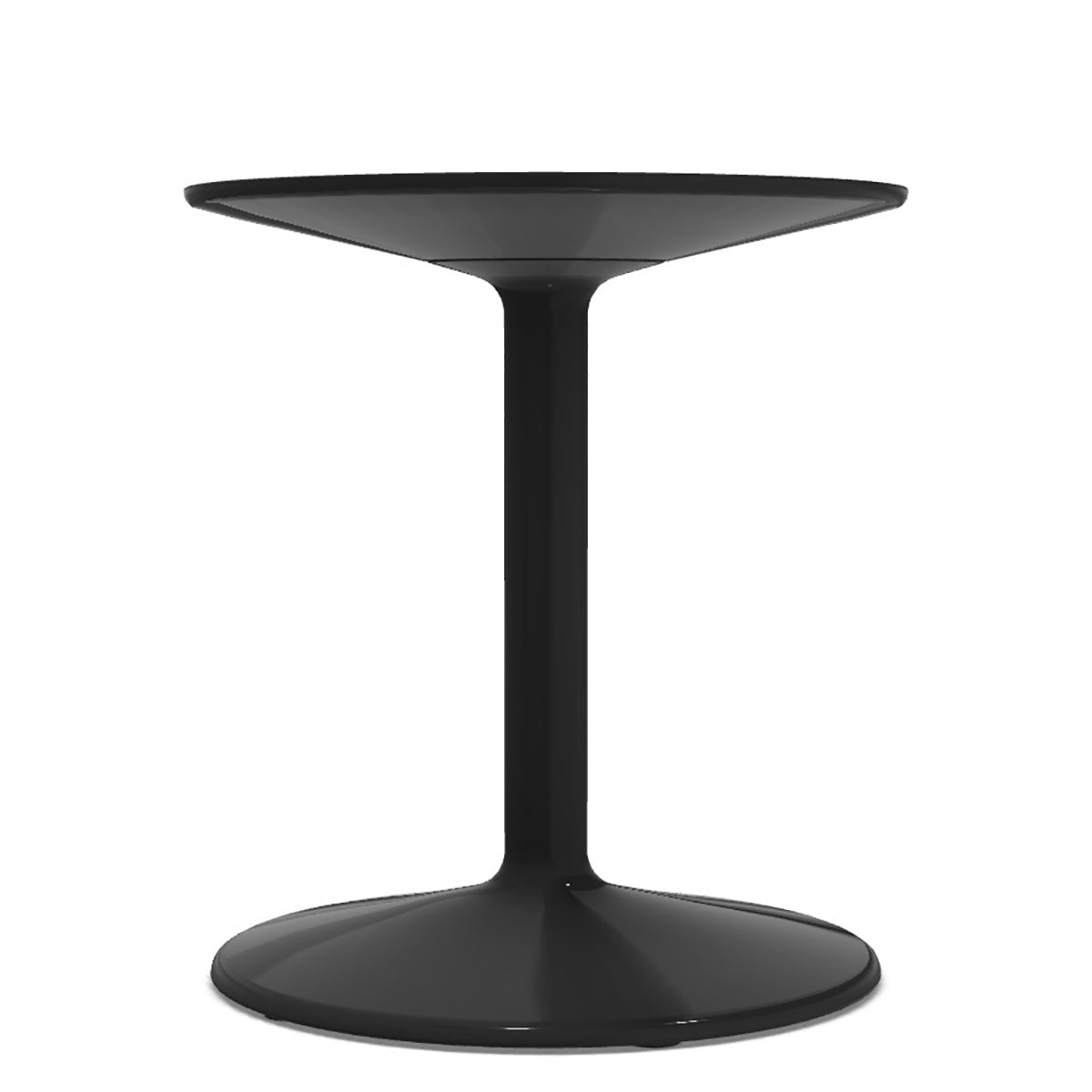 Spool Side Table | Anthracite Glossy Lacquer