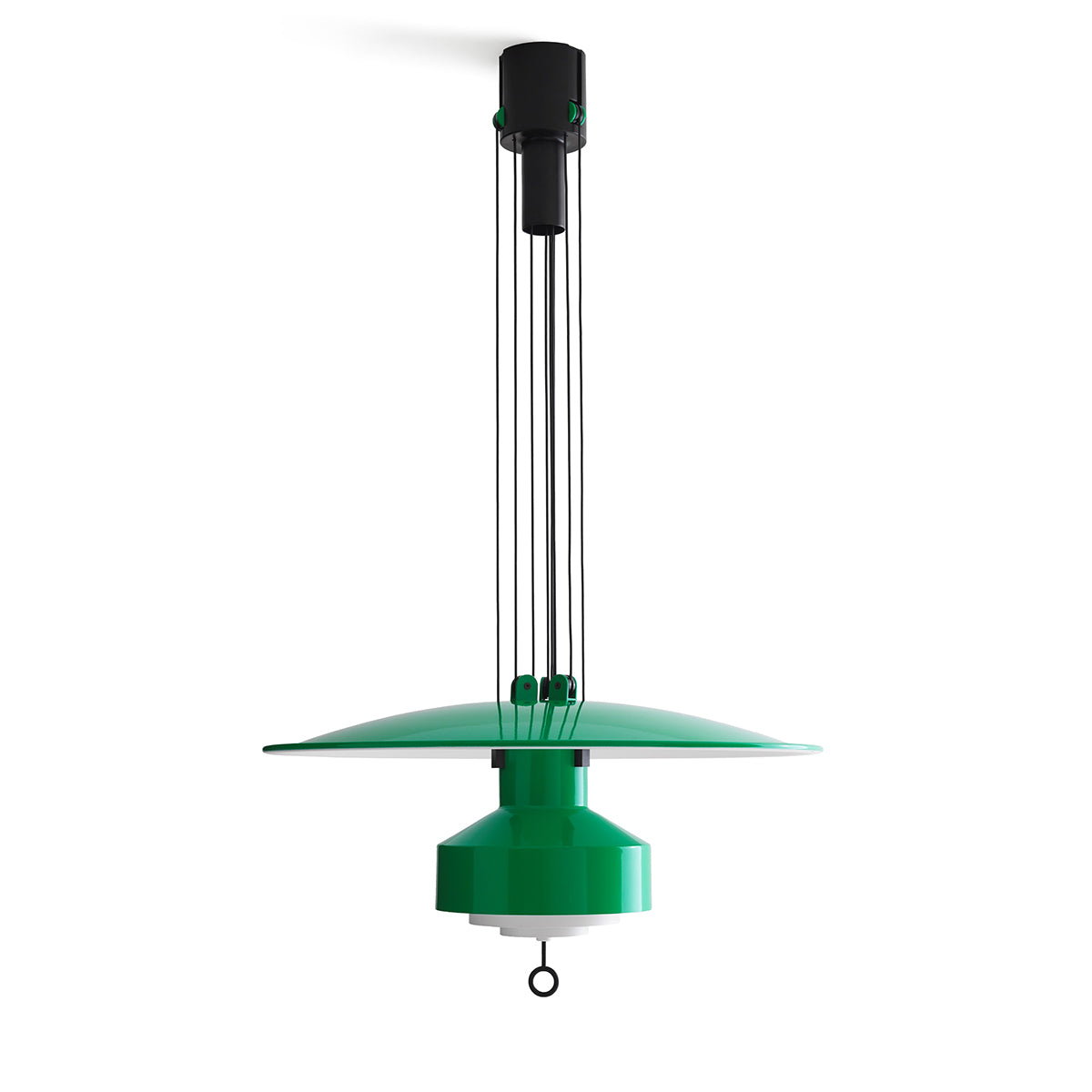 Saliscendi Rise and Fall Pendant | Glossy Red Metal