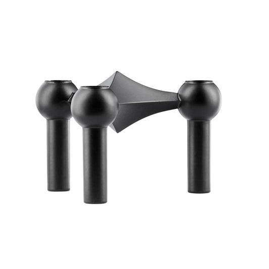Stoff Nagel Candle Holder Single | Matt Black