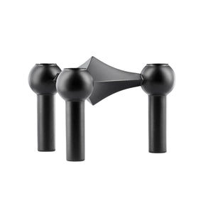 Stoff Nagel Candle Holder Single | Matt Black