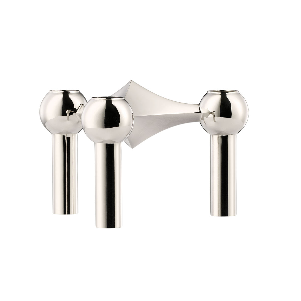 Stoff Nagel Candle Holder Single | Polished Chrome