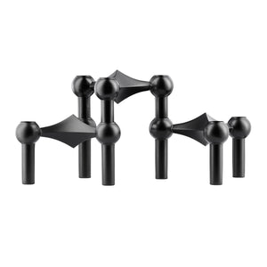 Stoff Nagel Candle Holder 3 Pack | Matt Black