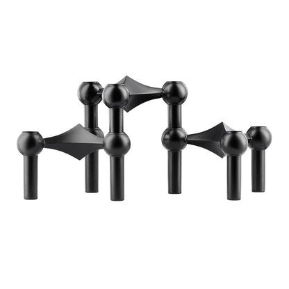 Stoff Nagel Candle Holder 3 Pack | Matt Black