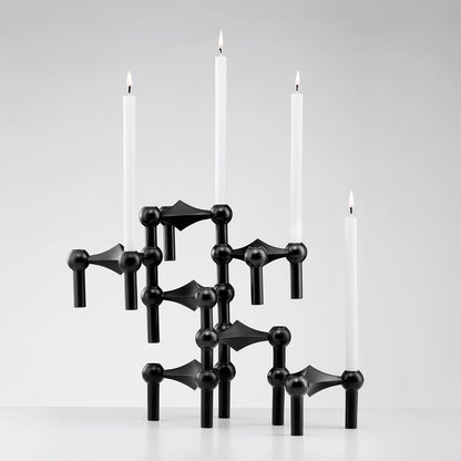 Stoff Nagel Candle Holder 3 Pack | Matt Black