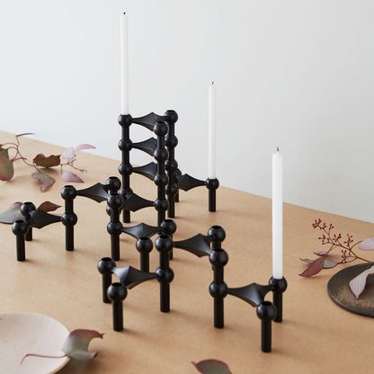 Stoff Nagel Candle Holder 3 Pack | Matt Black