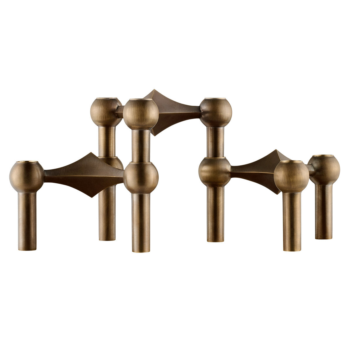 Stoff Nagel Candle Holder 3 Pack | Bronzed Brass